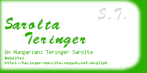 sarolta teringer business card